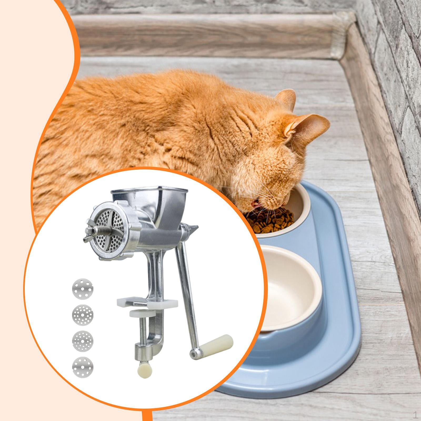 

Manual Pet Food Kibble Machine Processing Tool,Ergonomic Handle Compact with Table Clamp Mill