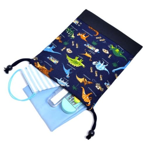 COLORFUL CANDY STYLE School Lunch Bag for Boys, Drawstring Bag for Elementary and Middle School Students, Stylish and Cute, Kids' Discovery! Explore!