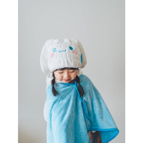 Skater TOC11-A Absorbent, Quick-Drying Towel Cap, Hair Drying Towel, Sanrio Cinnamoroll Design, for Boys and Girls