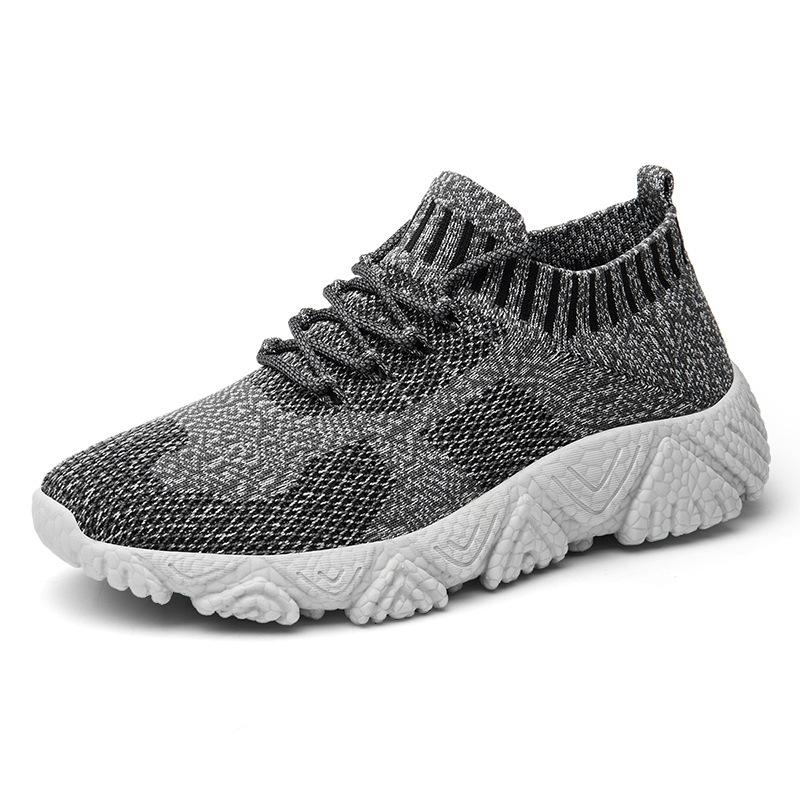 

Новые кроссовки для мужчин и женщин весна-лето дышащие трикотажные повседневные спортивные кроссовки легкие удобные кроссовки 36-45 45 серый