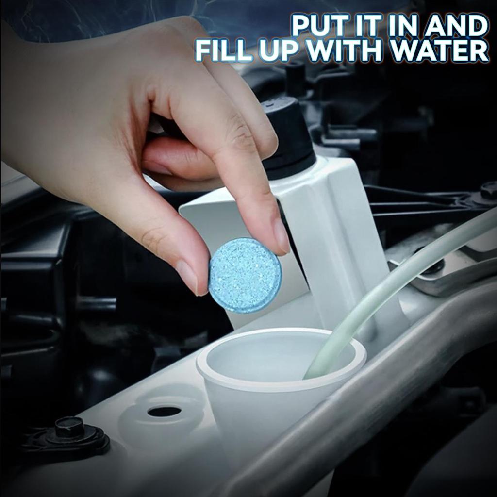 10X PCS Stěrač čelního skla Ostřikovač skla Auto Solid Clean Clean Cleaner Kompaktní šumivé tablety Autopříslušenství pro čištění oken