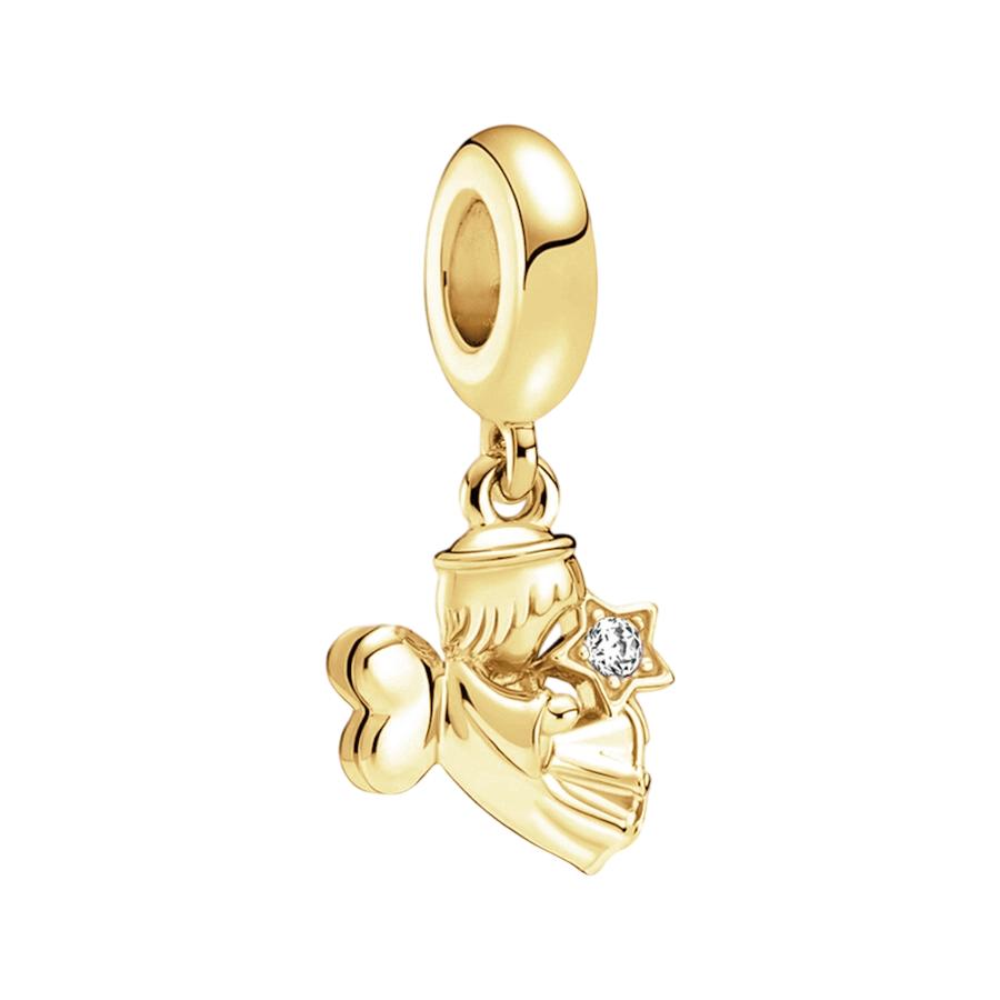 Altın Kaplama Parlak Charm Boncuk Kolye Ucu Orijinal Yılan Bakır Bileklik Kolye Boncuklarına Uyar Kendin Yap Takı Kadın Hediye