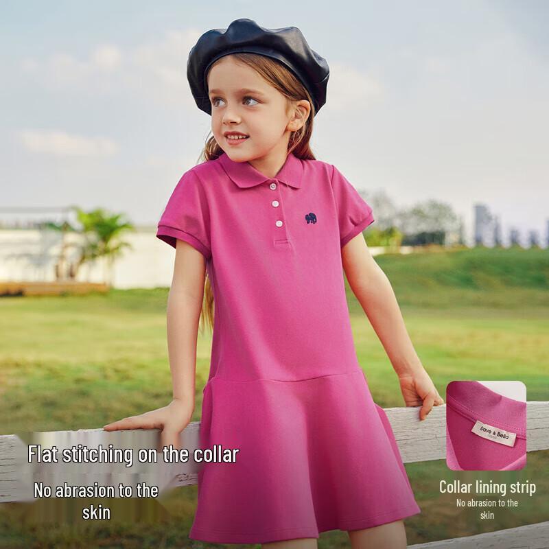 Girls  Summer Sporty Polo Dress 160cm