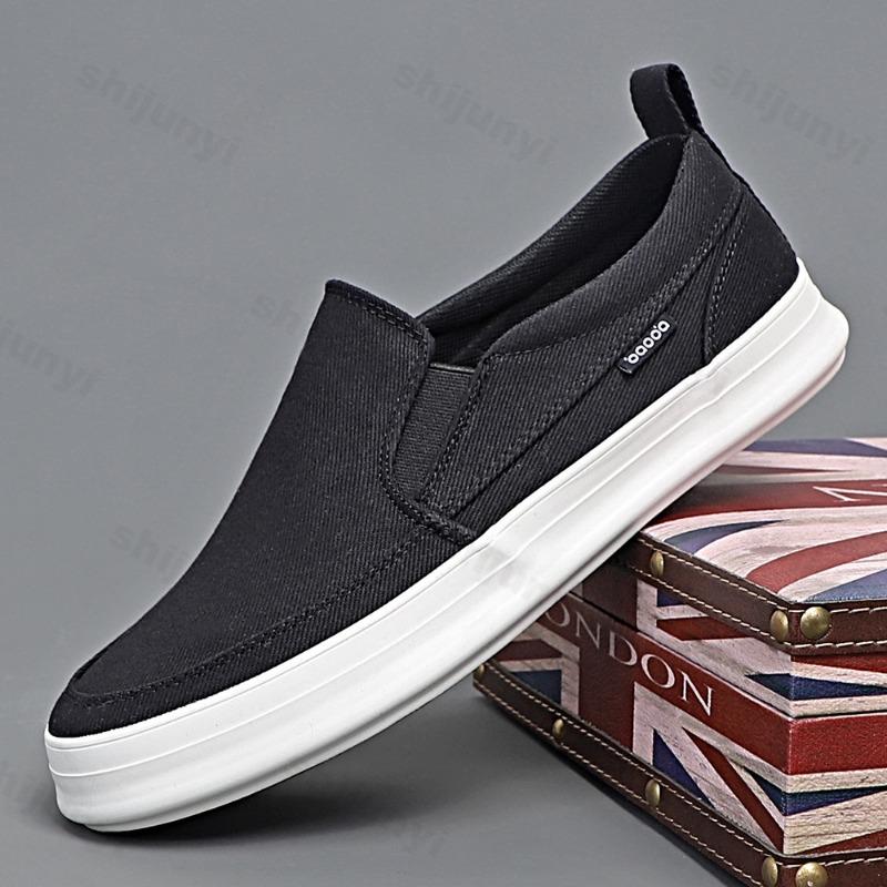 Fashion Mens Casual Shoes Cloth Flat Shoes Autumn 2025 New Male Sneakers Luxury Design Canvas Skate Shoes Men Classics Zapatillas Hombre