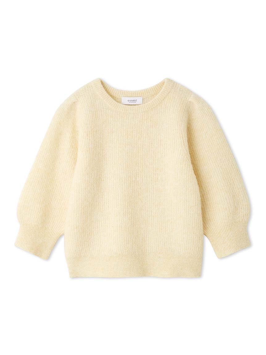 

Emi Alpaca Blend Knit Pullover 13WNT244024YELF