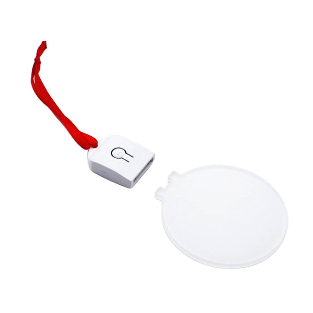 Personalized LED Sublimation Christmas Ornament Unfinished Round Acrylic Christmas Decoration Unique Holiday Gift