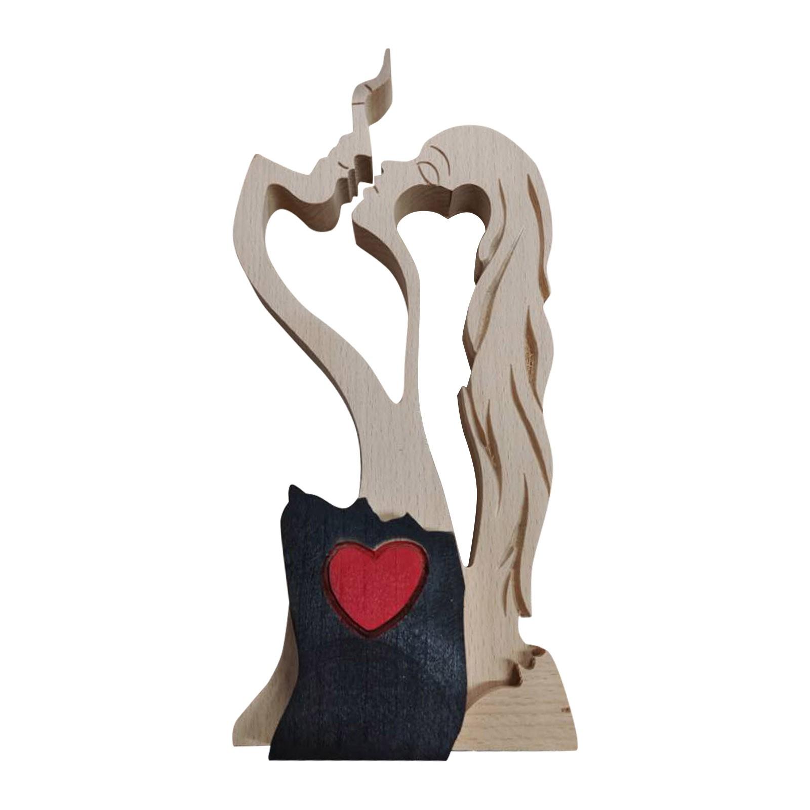 

Love Eternal Wood Ornaments Ornaments,Indoor Wooden Ornaments Home Decoration жёлтый