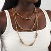 3Pcs/set Vintage Multi-layer Stone Beaded Necklaces for Women Fashion Jewelry Neck Accessories