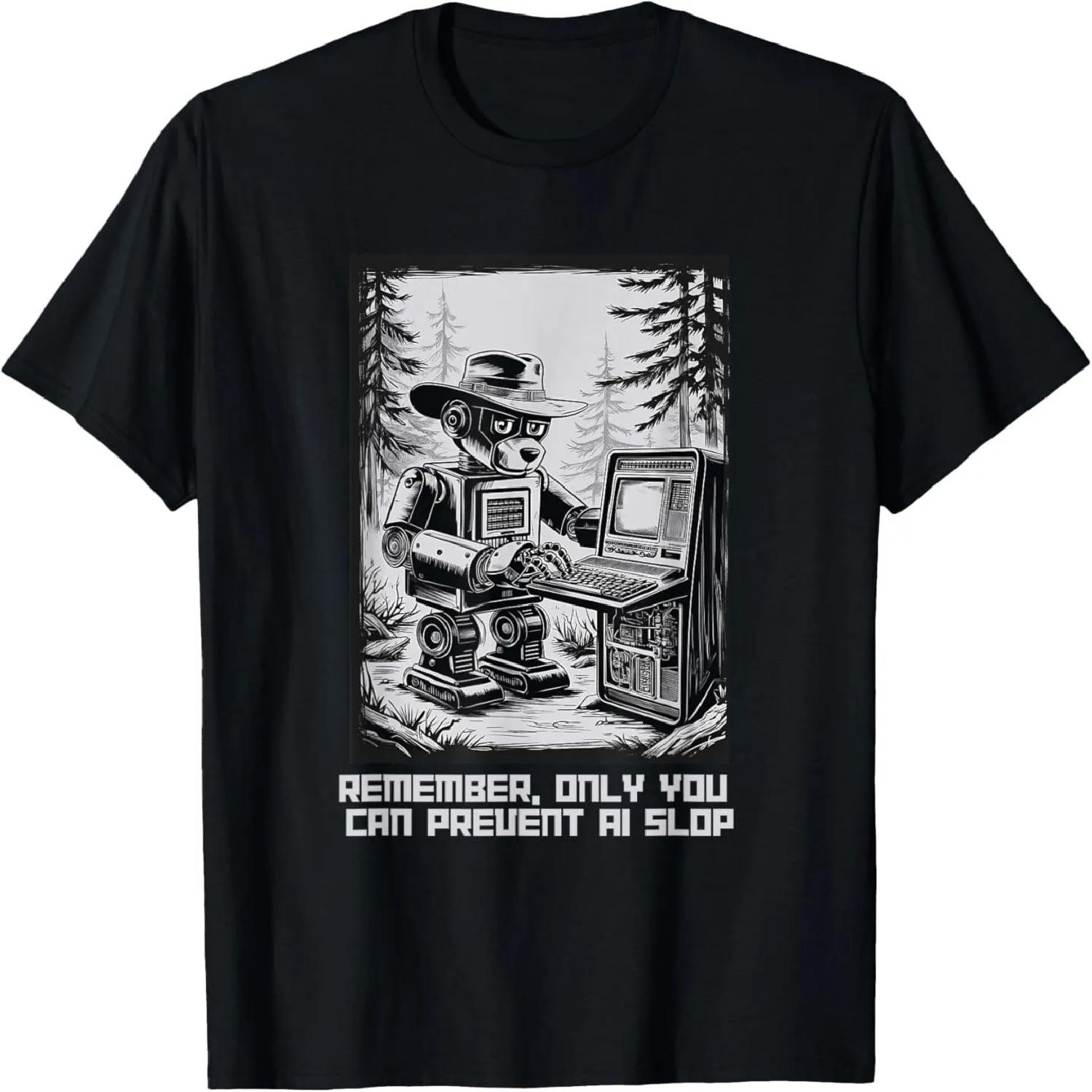Only You Can Prevent AI Slop T-Shirt S