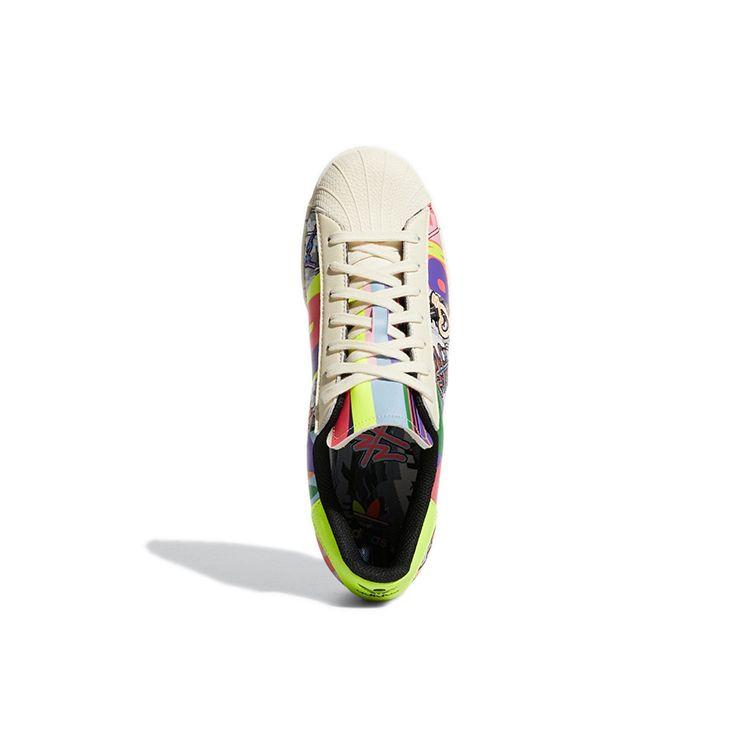 Adidas Kris Andrew Small x Superstar Pride Unisex Sneakers Hvit Kremhvit Kjerne-Svart GX6395