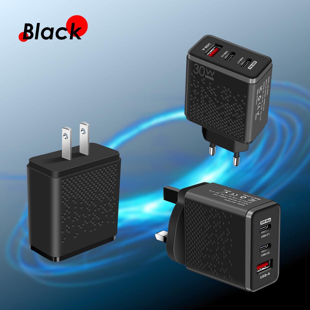 30W Dual-Port Fast Charger Type-C & USB (EU/US)