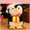 Christmas Santa Claus Snowman Penguin Sled Plush Doll Pendant Children Toy