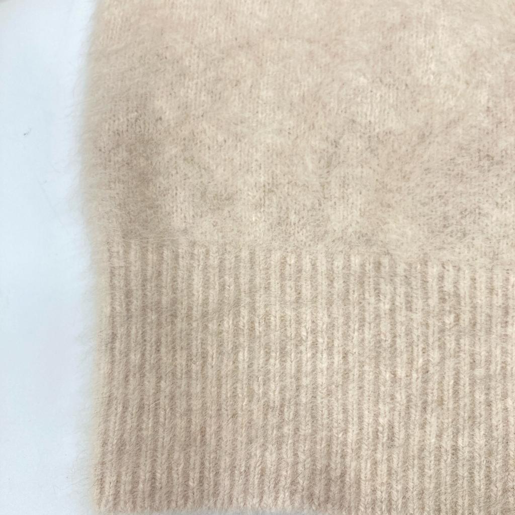 Rouge vif 3145-00-40000 Pink Fox & Raccoon Puff Sleeve Knit tops Not written BeigeUsed