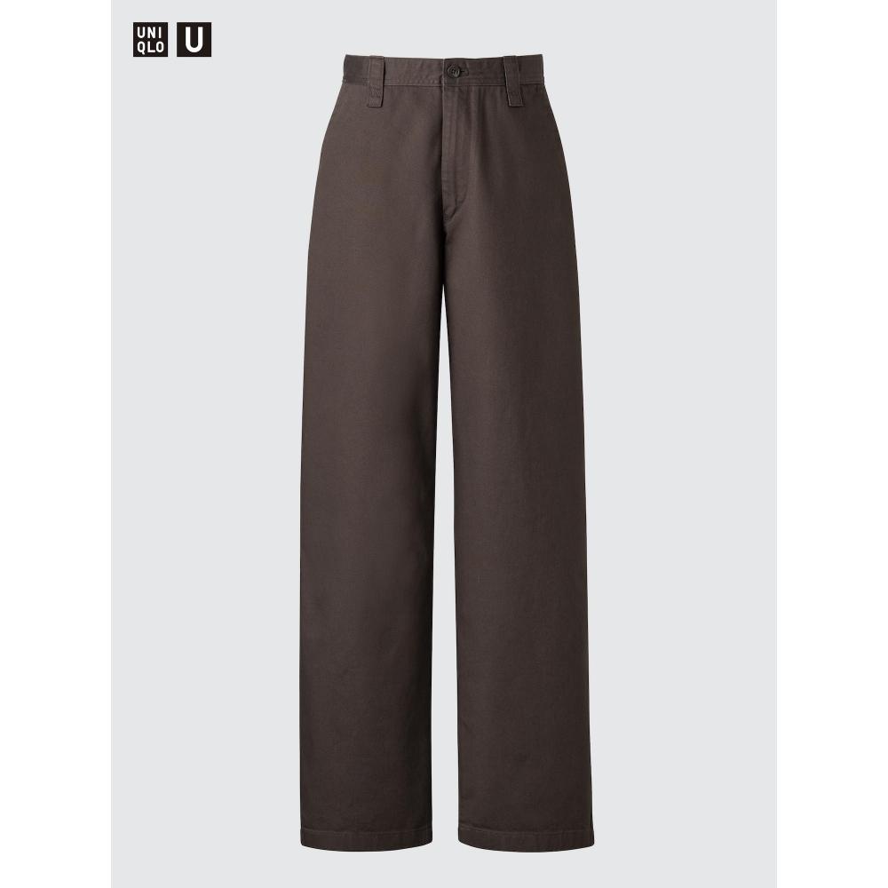 Uniqlo Wide Fit Chino Pants  Leg Length 85.5 Cm  Long Length 