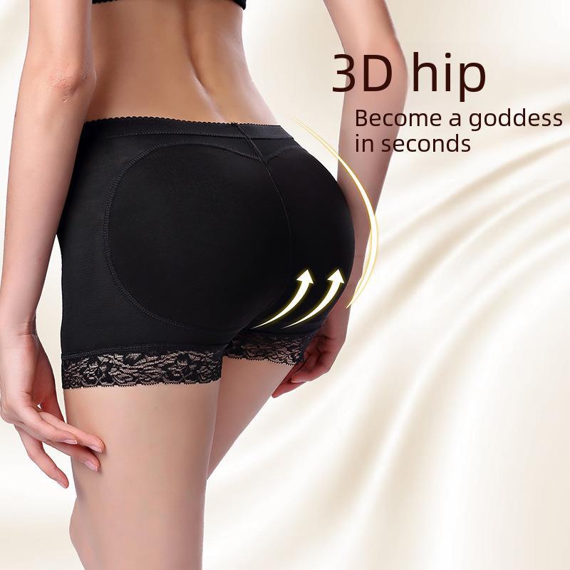 Lace Mesh Body Shaping Panties with Buttocks Inserts for Women