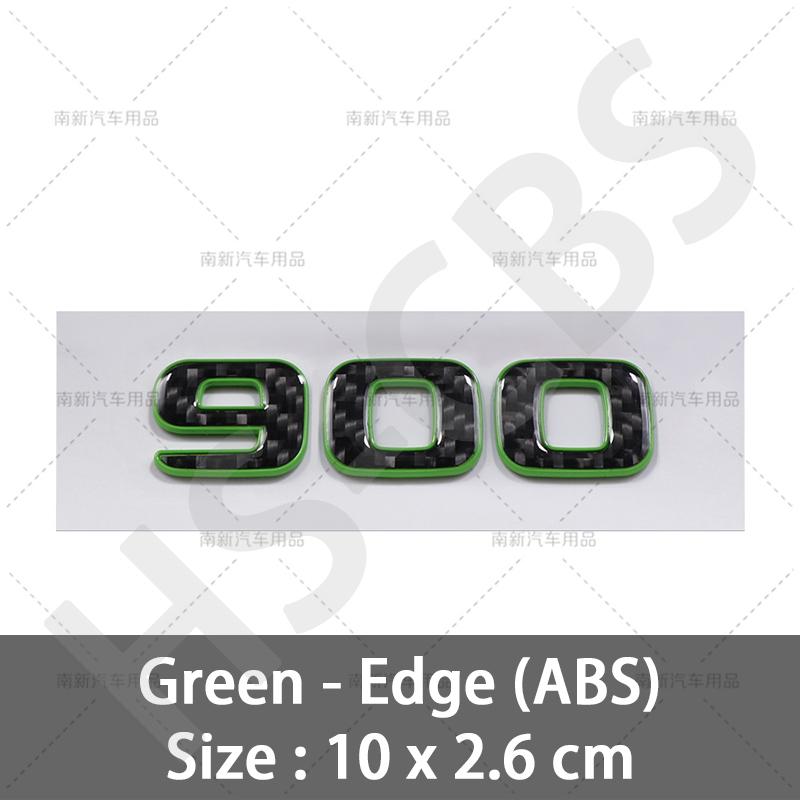 Carbon Fiber Car Stickers 700 800 900 Car Rear Trunk Emblem Badge Car Styling For Brabus Tailgate Decal Sticker Accessories