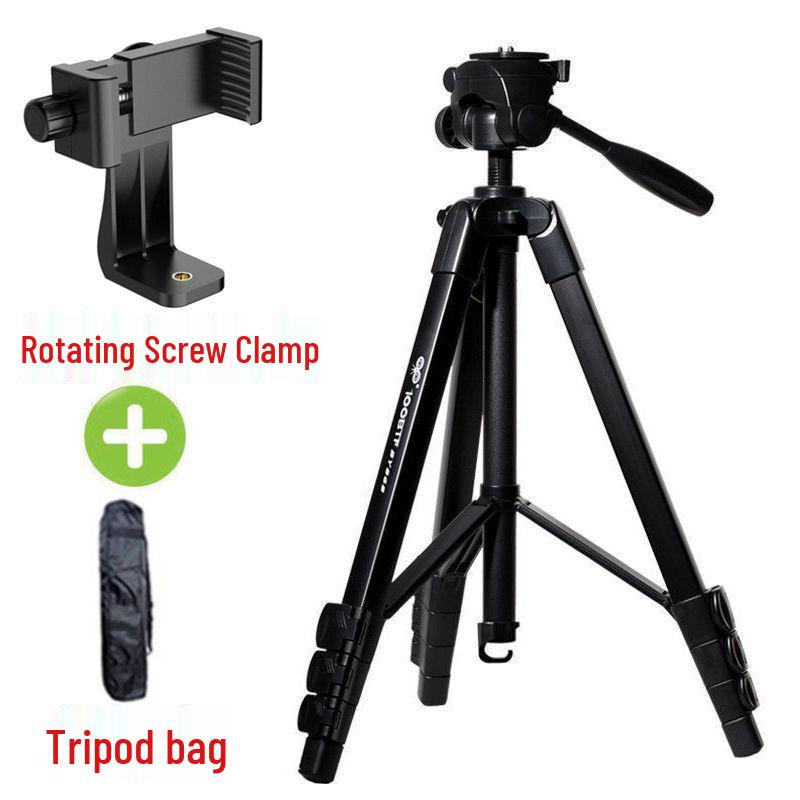 Aluminum Alloy DSLR Camera & Phone Tripod for Selfies, Videos, Photography, and Live Streaming.