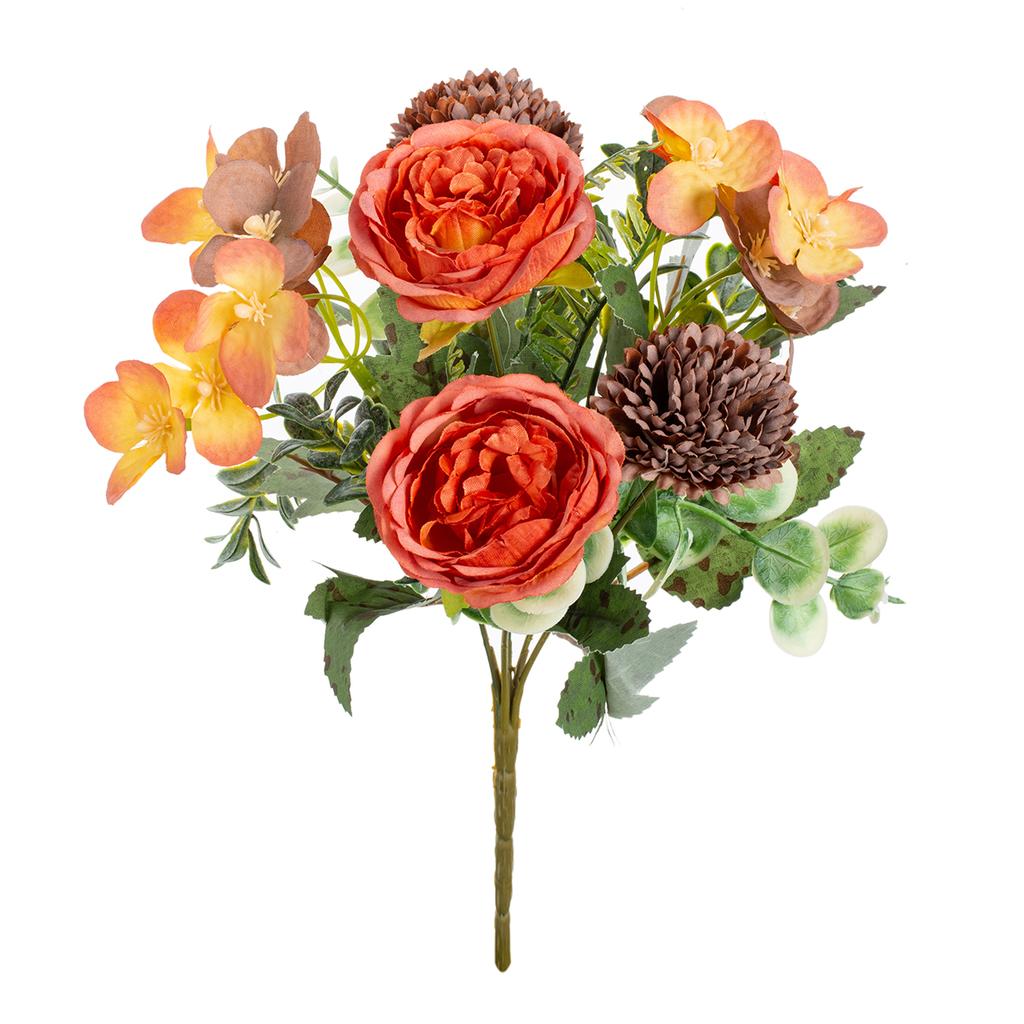 Artificialflower Silk Peony Chrysanthemum Outdoor Garden Wall Wedding Bridal Bouquet Christmas Home Vase Festival Party Diy Gift