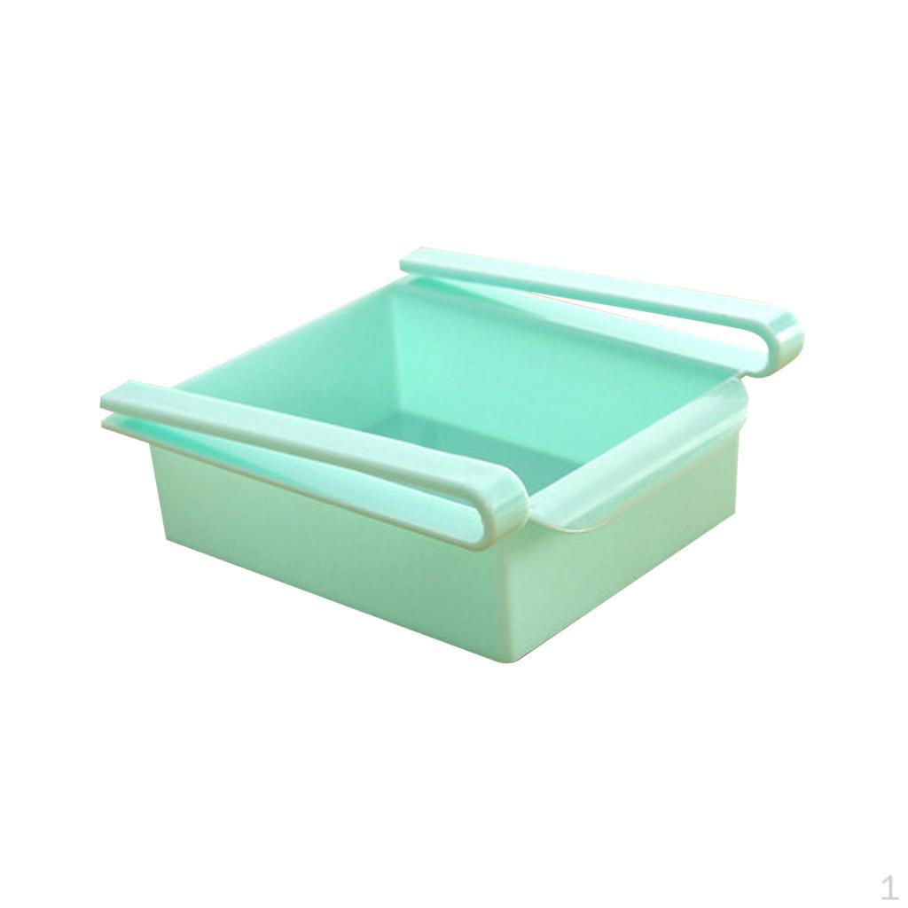 

Fridge Storage Box Fruit Holder Kitchen Organizer-Blue