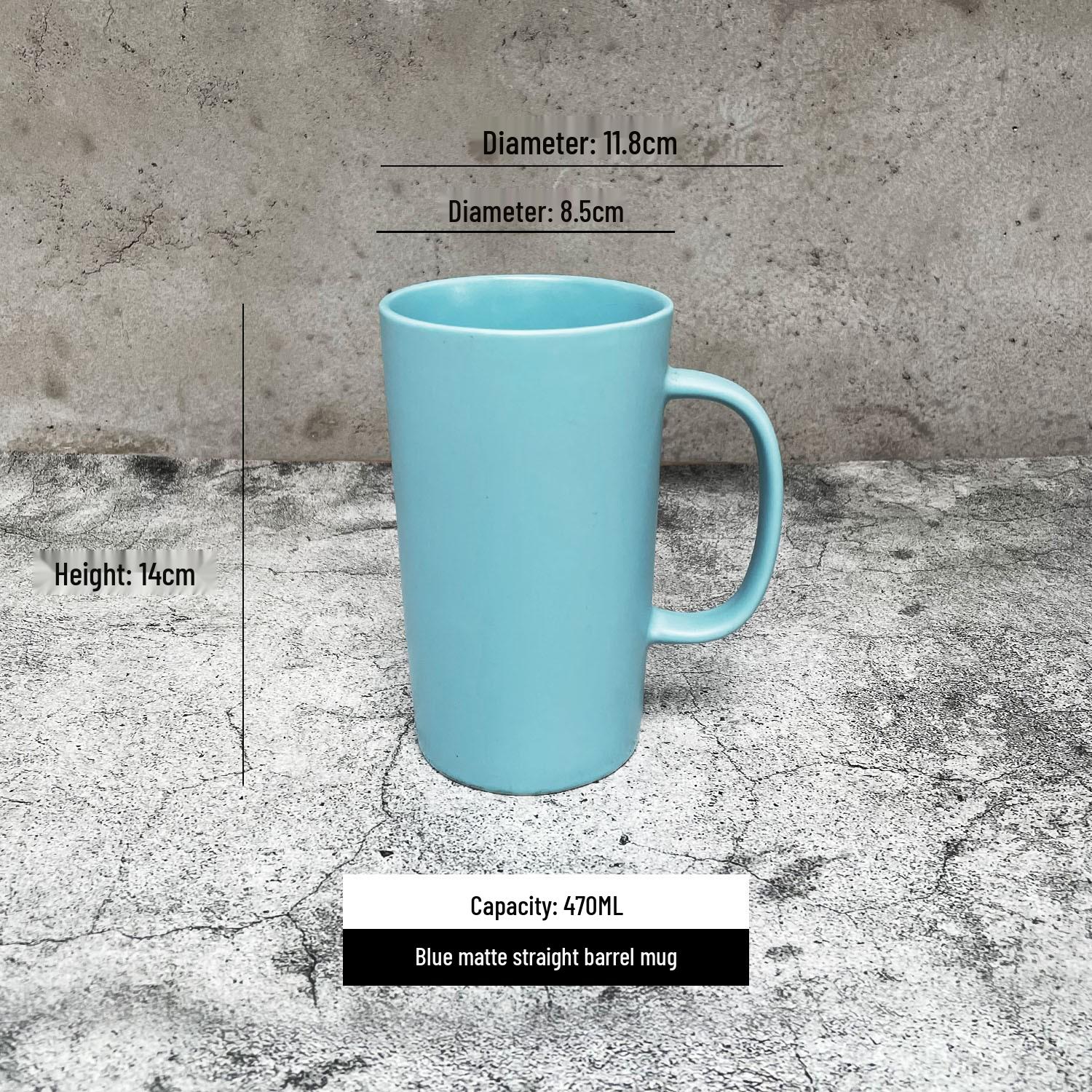 Retro Ceramic Underglaze Mug - Small Flaw Default Option
