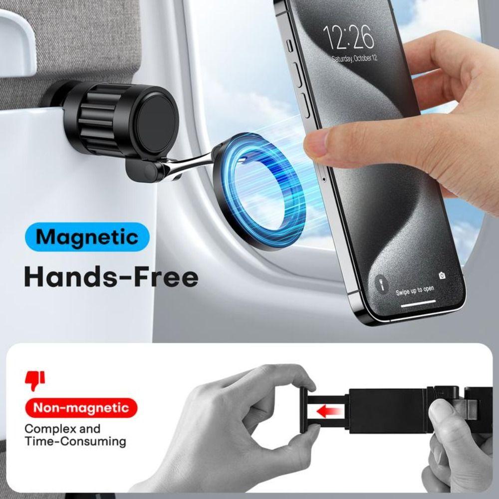 Foldable Travel Phone Holder 360° Rotating Magsafe Stand New Magnetic Airplane Phone Stand