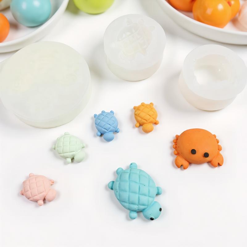 Sea Turtle Resin Jewelry Mold Silicone Keychain Making Casting Supplies - Reusable Turtle Theme Crafting Tool