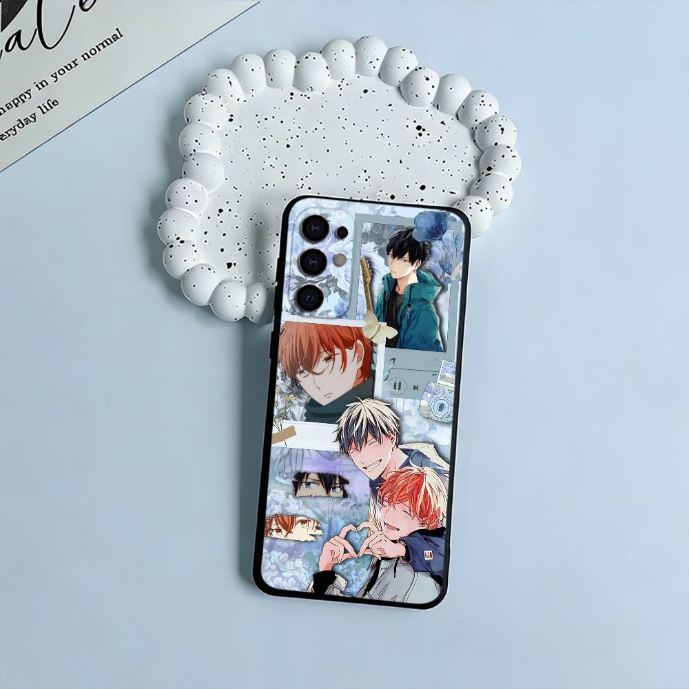 BL- Anime Ritsuka- Mafuyu Sato -Given  Soft Silicone Case for Samsung S25, S24, S21, S22, S23, S30, Ultra, S20, Plus, Lite-Black
