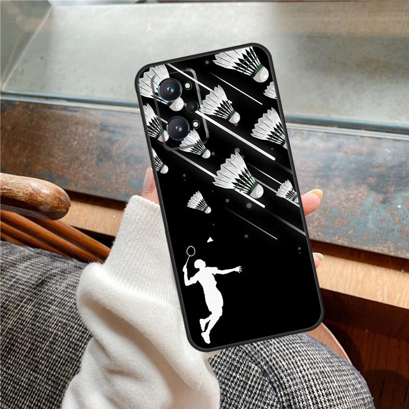 Badminton Sport Case For Realme 11 12 13 14 Pro Plus C53 C55 C51 C25 C63 C61 C65 C67 C71 C75 GT6 GT7 15 Pro
