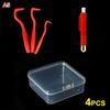 Tick Remover Tool Set Portable with Storage Case Safe Painless Removal for Dogs Cats Outdoor Hiking Travel Use