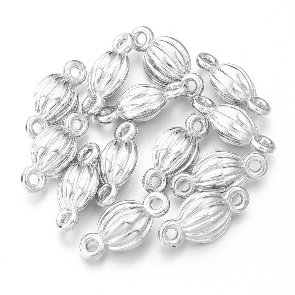 50 Stück CCB Charms Kunststoff Doppel-Loch Charms Verbinder Für Schmuckherstellung DIY Handgemachte Armbänder Halsketten Anhänger Zubehör