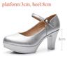6 8 11 13cm Small Size 32-43 Comfortable Soft Leather Shoes Mary Janes 2025 Womens Block High Heels Shoes Dress Office Model Mom