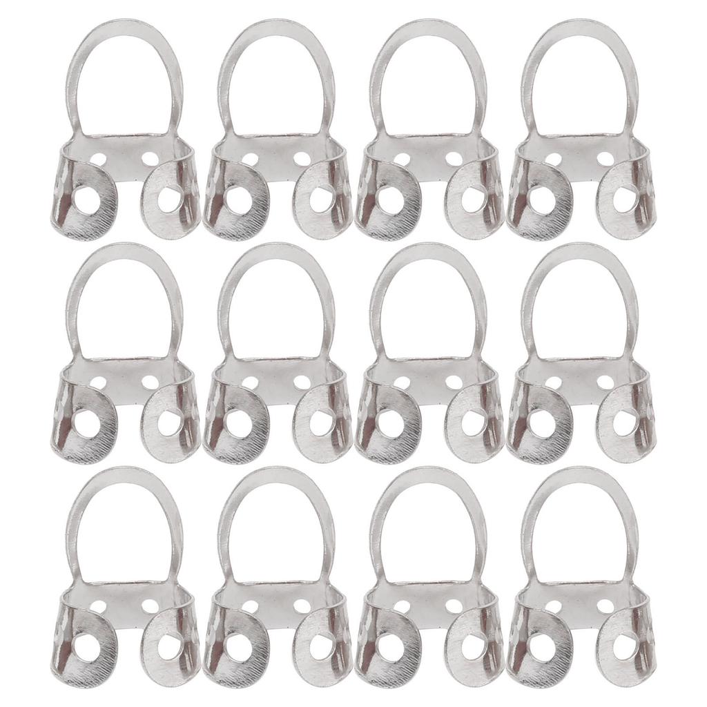 12Pcs Finger Picks Adjustable Stainless Steel Banjo Ukulele Guitar Plucked Strings ToolSilver