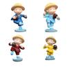 Creative Kung Fu Little Monk Car Air Freshener - Drunken Fist Decor, Set of 4 Monks
