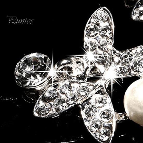 Bridal Accessories Fashion Women Rhinestone Flower Wedding Hair Decorations Party Headband Headdress Jewelry