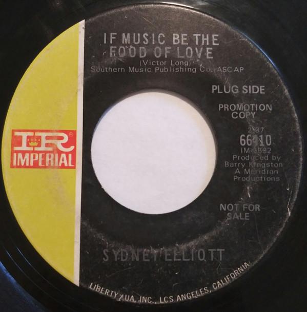 

7inch Record SYDNEY ELLIOTT If Music Be The Food Of Love 66410PROMO Imperial 1969 US Pop Used