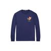 Polo Solid Color Dragon Pattern Embroidered Crew Neck Long Sleeve T-Shirt Men Tops Deep-Cobalt-Blue MNPOTSH16820336-400