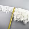 1Meters White Black Pheasant Feathers for Clothes Ribbon on Tape Rooster Goose Turkey Marabou Ostrich Fringe Trim Sewing Decor