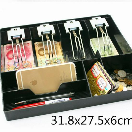 Five-Compartment Cash Register Storage Tray for Supermarkets and Convenience Stores