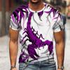 Summer Panther Print T-shirt Men's Women's Animal Pattern Short Sleeve Casual Street Men's Tops O-Neck Quick Drying T-shirts