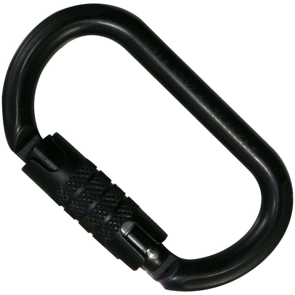 

TOWA Aluminum Carabiner Oval Black Auto Lock Mechanism TAL124TB