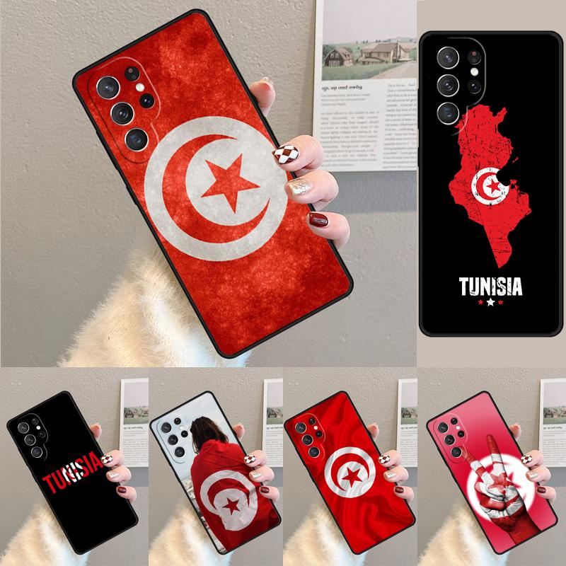 Tunisia Flag Map soft TPU Phone Case For Samsung Galaxy note 10 pro S26 S25 S24 S23 S22 Ultra Plus S21 FE S20 Shockproof Cover