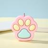 Interactive Cat Paw Keychain Press Toy for Stress Relief Keyring Office Travel Sturdy Plastic Accessory Gift