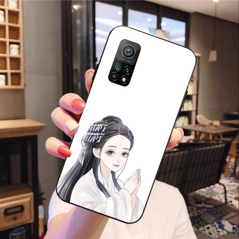 

Чехол для телефона с нарисованными персонажами для Xiaomi 12 11T 10 9 Redmi Note 11 10 10S Pro Redmi 9 9A 8, черный стеклянный чехол для телефона из поликарбоната Redmi 9T