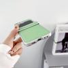 Samsung Z Flip 7 Metallic Morandi Leather Texture Protective Case