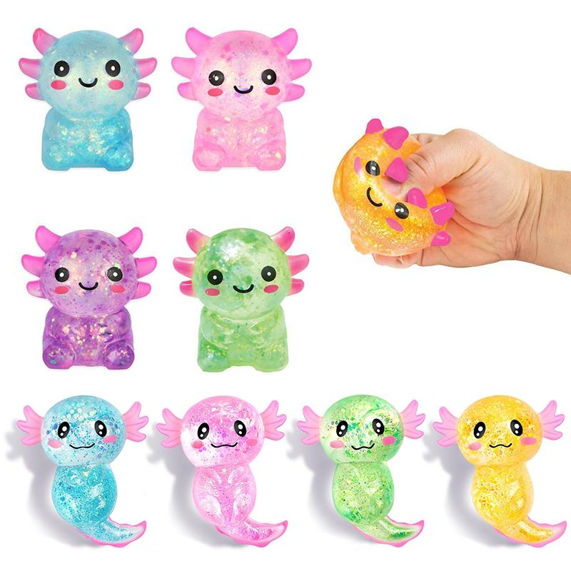 Schattige Salamander Squishy Stressverlichters Fidget Speeltjes Langzaam Rijzende Squishy Speeltjes Decompressie Knijpbare Salamander Bureau Ornament
