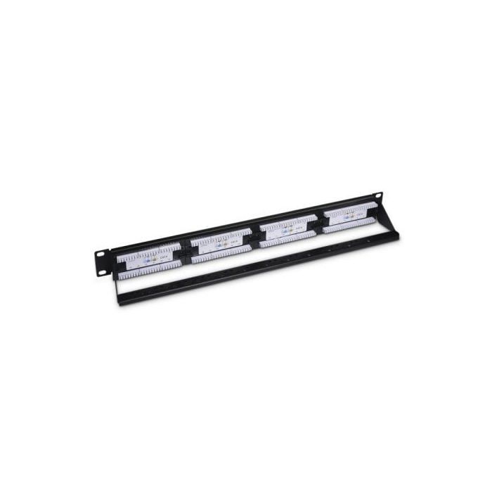 Panel de Parcheo - Aisens A141-0509 - 24 Puertos - CAT.6 - Intérieur - Noir