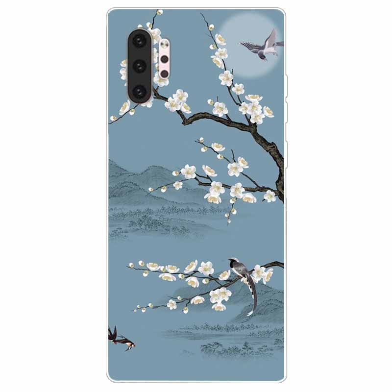 Phone Case For Samsung Note 10 Pro Plus Cover Note10 Silicone Soft Painted Wolf Coque for Samsung Galaxy Note 10 Lite TPU Bumper