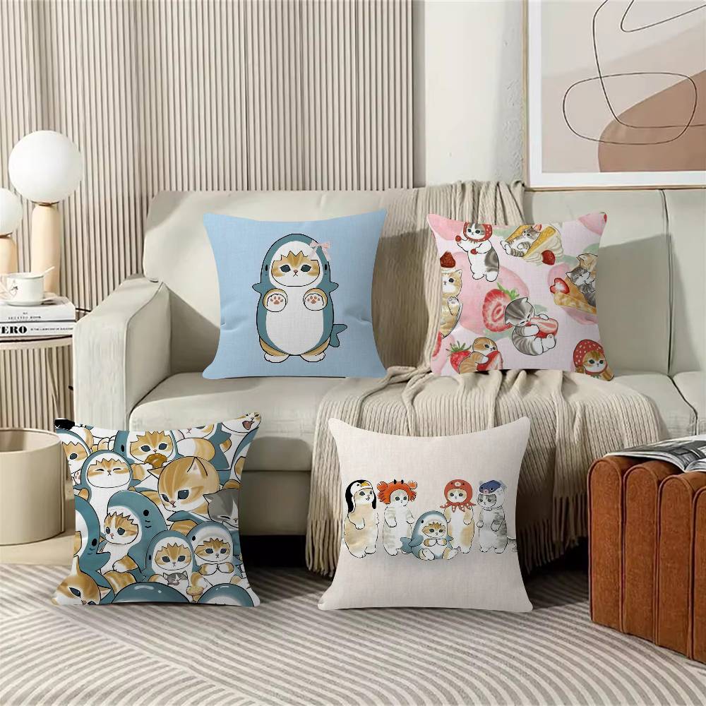 Cartoon Ins Mofuasnd Cat Pillow Anime Pillow Sofa Bed Head Pillow Cover Cushion Cover Fashion