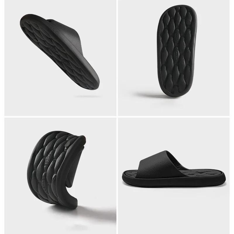 Fashion Summer Men and Women Slippers Ultra Light Soft EVA Slippers Elastic Shoes Colorful Simple Bathroom Flip Flop Sandals