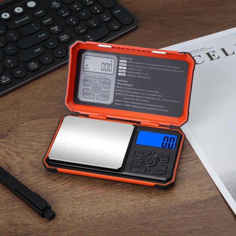 Digital Pocket Scale 100/200/300/500/1000g Jewelry Gram Scale 7 Units Conversion Calibration Weight Electronic Scale